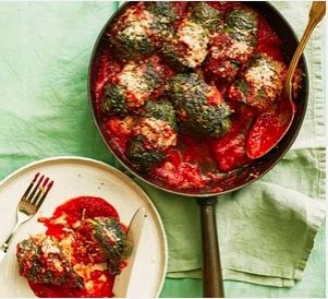 Chorizo-stuffed cabbage rolls