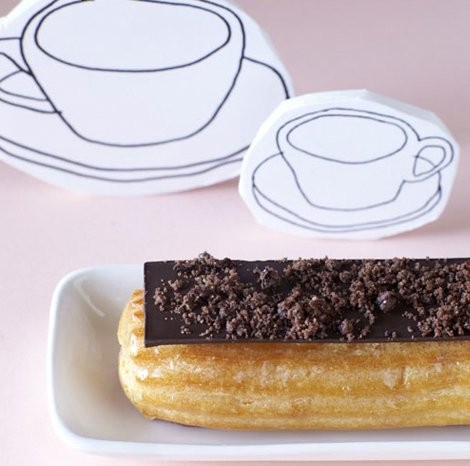 Choux pastry eclair