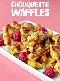 Choux pastry waffles (Chouquette waffles)