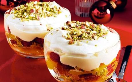Christmas 2009: mango, passion-fruit and pineapple trifle