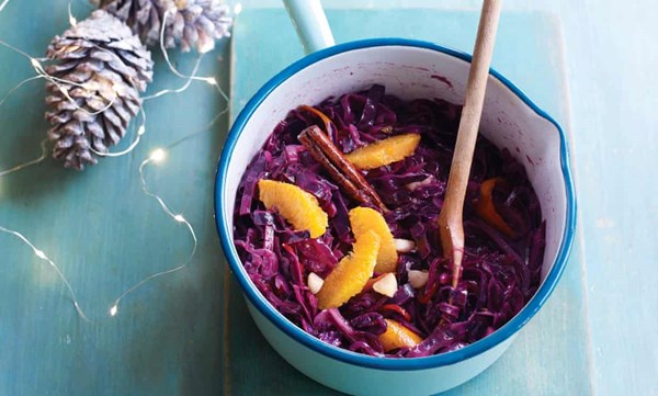 Christmas braised red cabbage