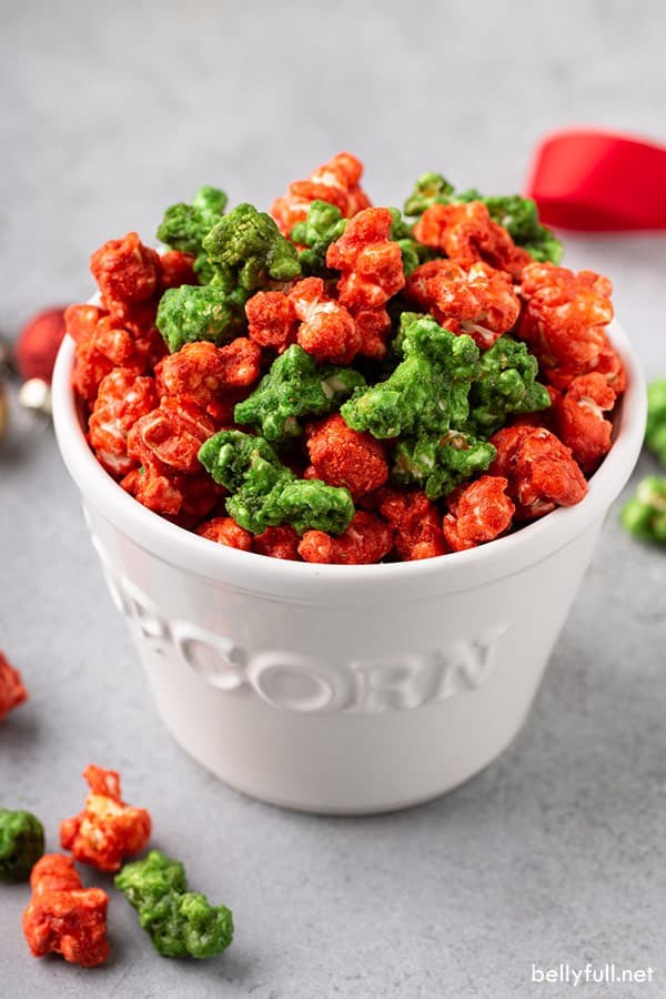 Christmas caramel popcorn