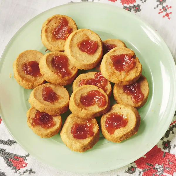 Christmas cheese and quince shortbread
