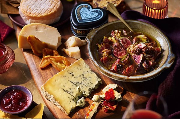 Christmas cheeseboard