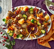 Christmas dinner traybake