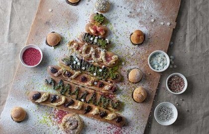 Christmas eclair tree