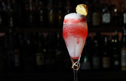 Christmas gin fizz