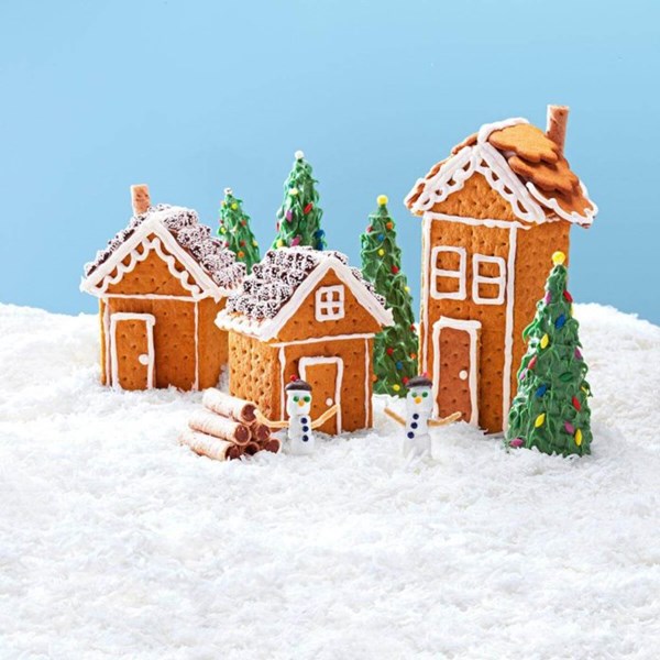 Christmas graham houses