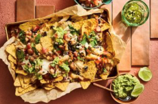 Christmas leftover nachos