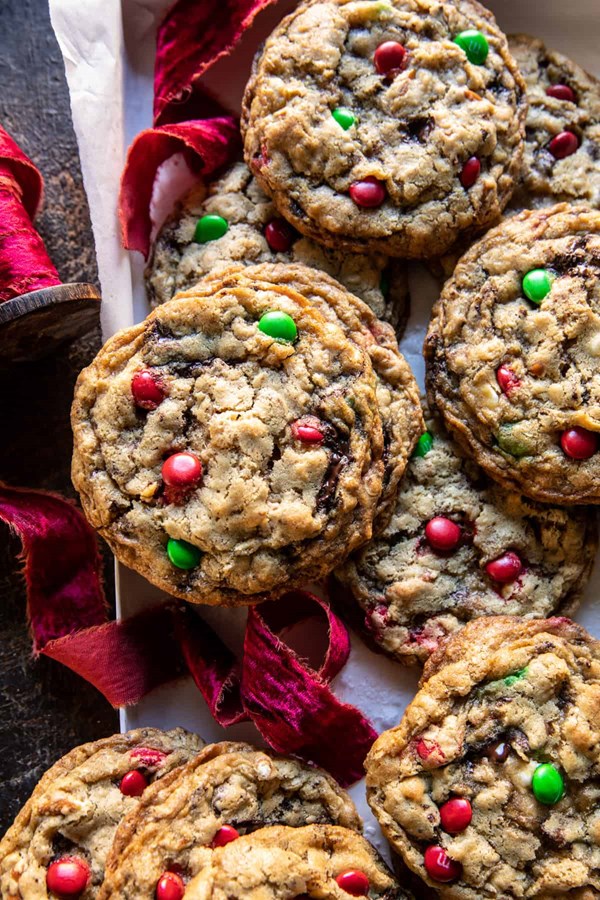 Christmas monster cookies