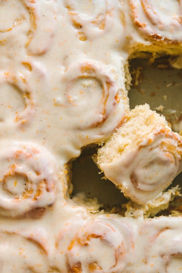 Christmas morning orange rolls
