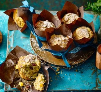 Christmas morning stollen muffins
