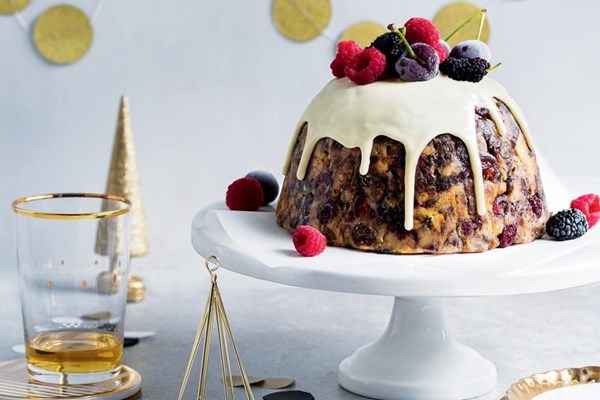 Christmas panettone pudding