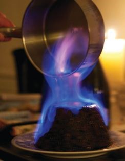 Christmas plum pudding