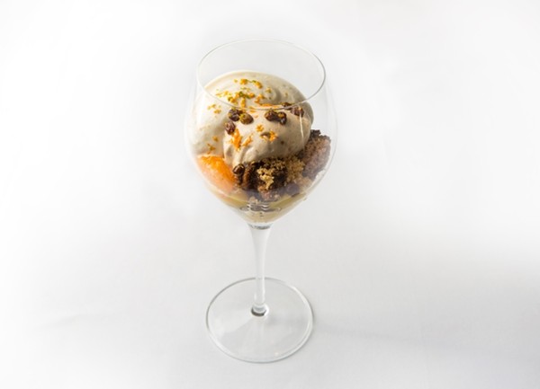 Christmas pudding sundae