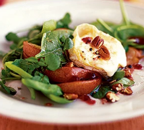 Christmas salad with goats' cheese