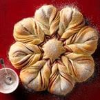 Christmas star twisted bread