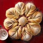 Christmas star twisted bread