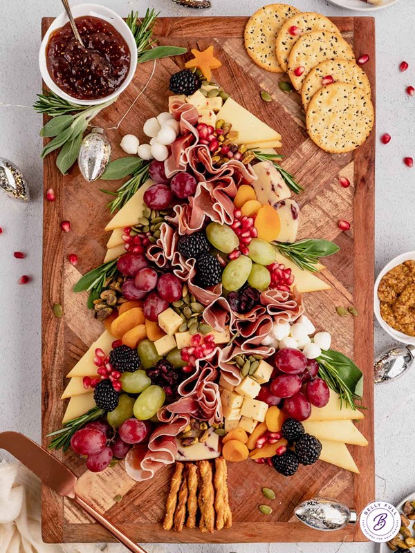 Christmas tree charcuterie board
