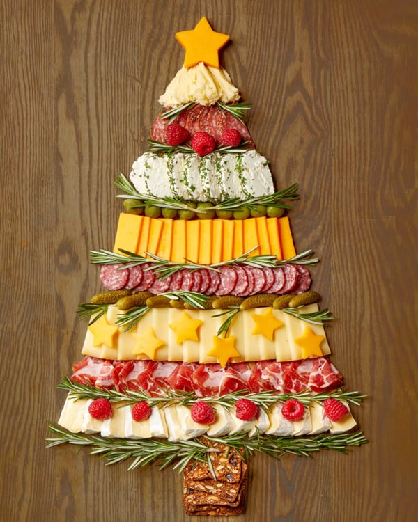 Christmas tree charcuterie board