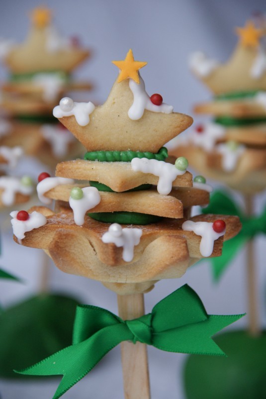 Christmas tree cookie lollies