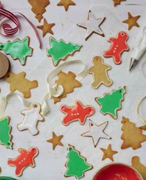 Christmas tree decoration cookies