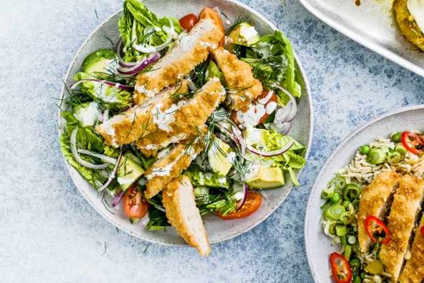 Chunky chicken salad with ranch dressing