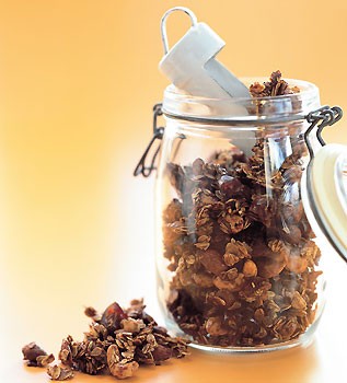 Chunky date, coconut, and almond granola