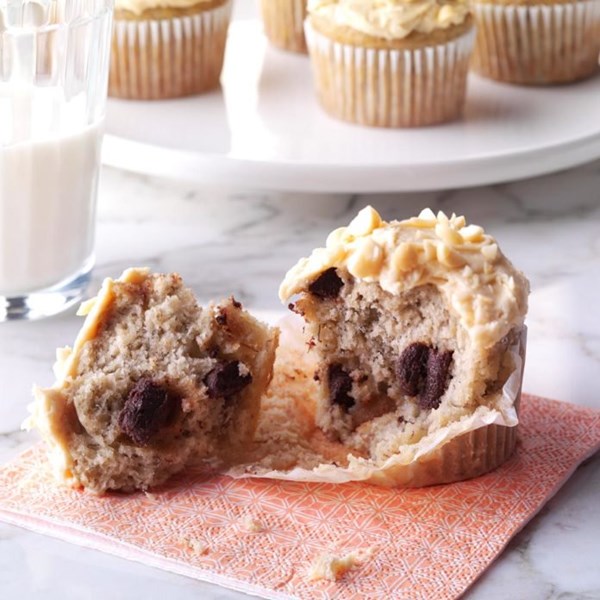 Chunky monkey cupcakes