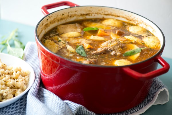 Chunky pork and apple stew (with cauliflower rice)
