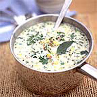 Chunky sweetcorn soup