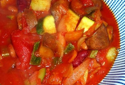 Chunky vegetable chili