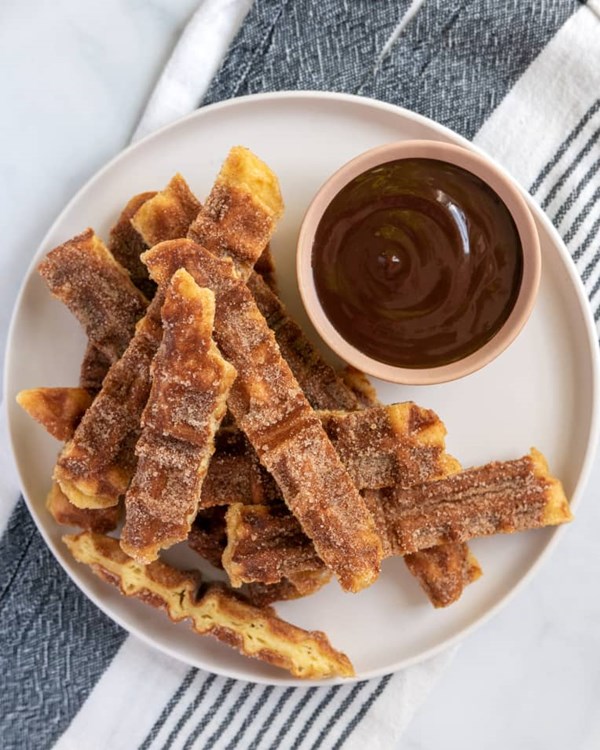 Churro waffles