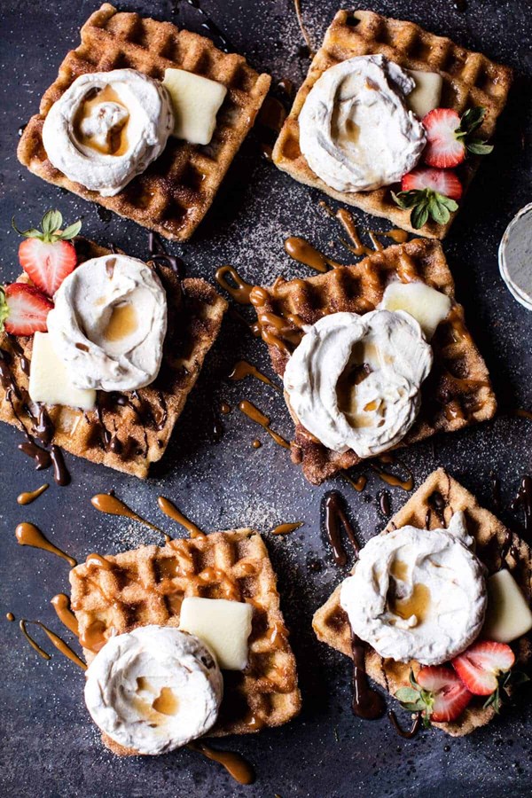 Churro waffles