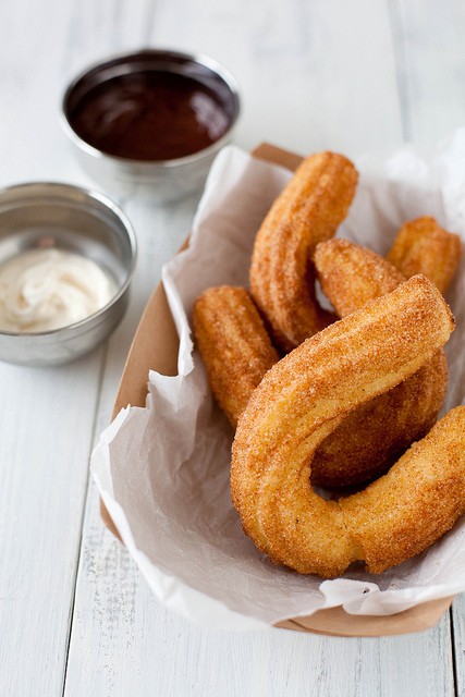 Churros (with chocolate dipping sauce)