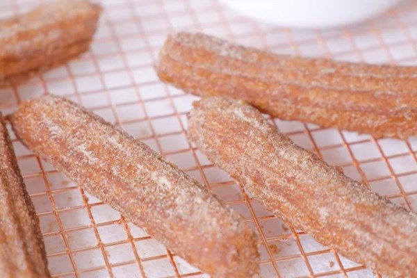 Churros with chocolate sauce