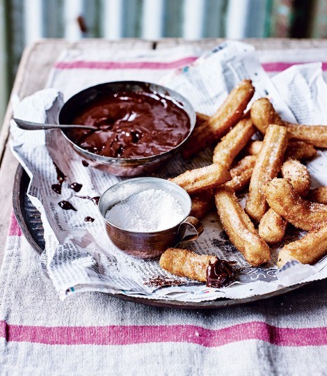 Churros with Nutella dip