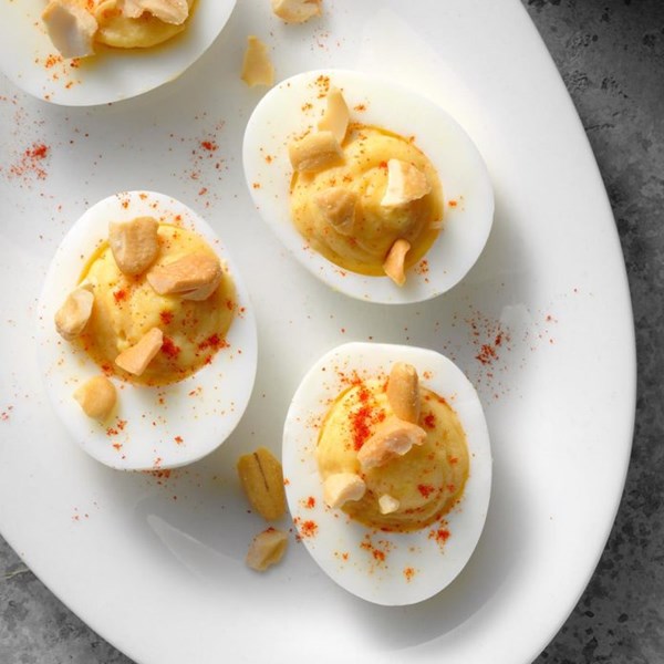 Chutney deviled eggs