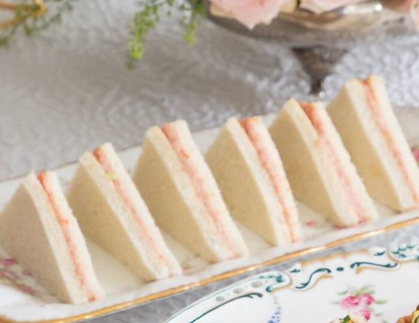 Chutney ham salad tea sandwiches