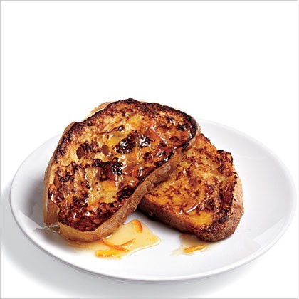 Ciabatta French toast with marmalade drizzle