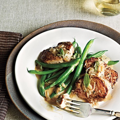 Cider and sage pork