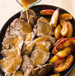 Cider-braised pork roast