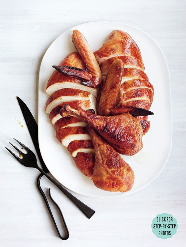 Cider-brined turkey with star anise and cinnamon