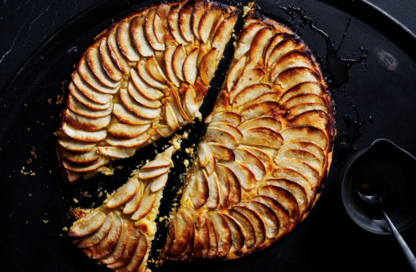 Cider-glazed apple galette