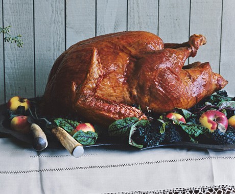 Cider-glazed turkey