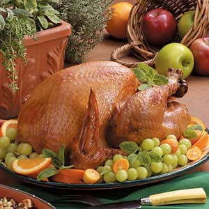 Cider-marinated turkey