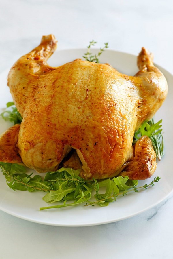 Cider roasted chicken