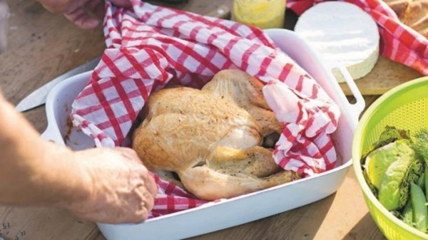 Cider-soaked chicken