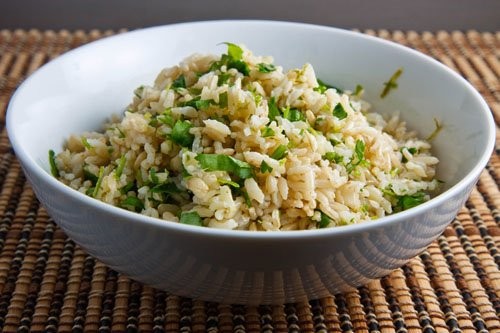 Cilantro and lime rice