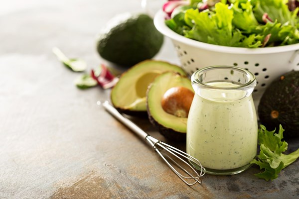 Cilantro avocado cream